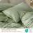 Bedsure 100% Washed Cotton Duvet Cover King Size, Classic Yarn-Dyed Gingham Duvet Cover Set Enhances Bedroom Comfort And Style, Gentlesoft Checkered Bedding Set-123119629-123119628
