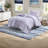 Lavender Polyester Bedding Sets, Modern Tassel Comforter For Home