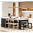 Extendable Kitchen Island with Extra-Long Folding Top-969162689