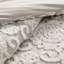 Housse de couette en coton taupe double / grand avec broderie de chenille envoûtante pour un magnifique capitonnage-121232119-121232115