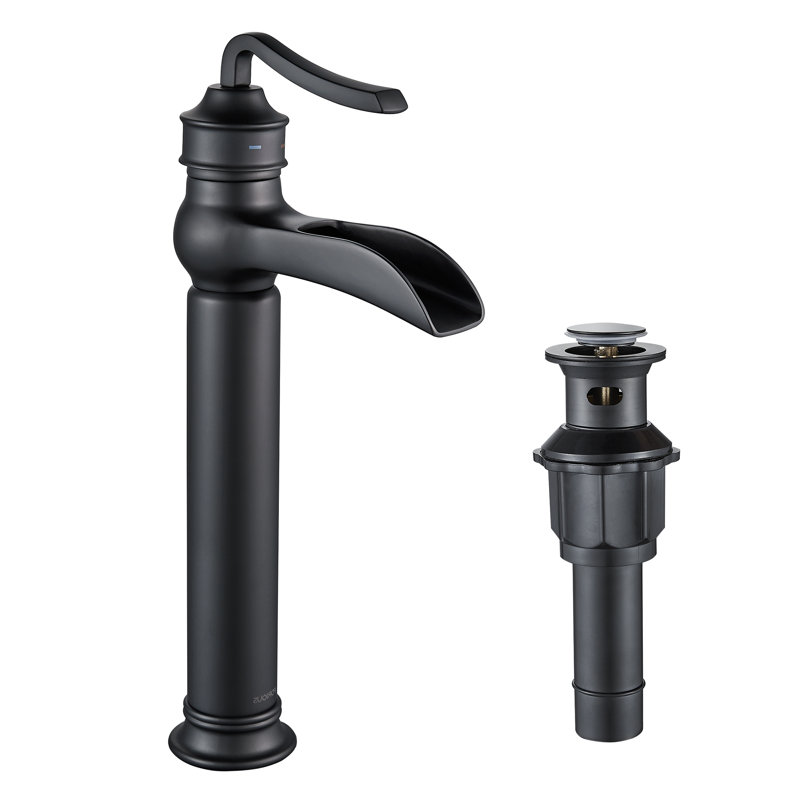 Robinet de lavabo vasque avec bonde Forious, Noir
