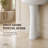 White Ceramic Pedestal Bathroom basin - Freestanding Column Lavatory Basin, Gloss Finish, 4 in. 3-Hole Faucet Drilling for Powder Room - 4 inches 3 holes