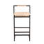 Ensemble de 2 tabourets de bar en jacinthe d'eau tissés avec chaises à hauteur de comptoir pour la cuisine, la maison et le bureau