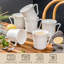 6-Piece 390ML Porcelain China Mug Set