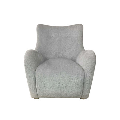 Chaise d'appoint pivotante en tissu Zinc Ed
