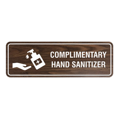 Complimentary Hand Sanitizer Sign