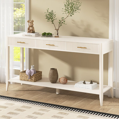 Console 60 po avec 3 tiroirs