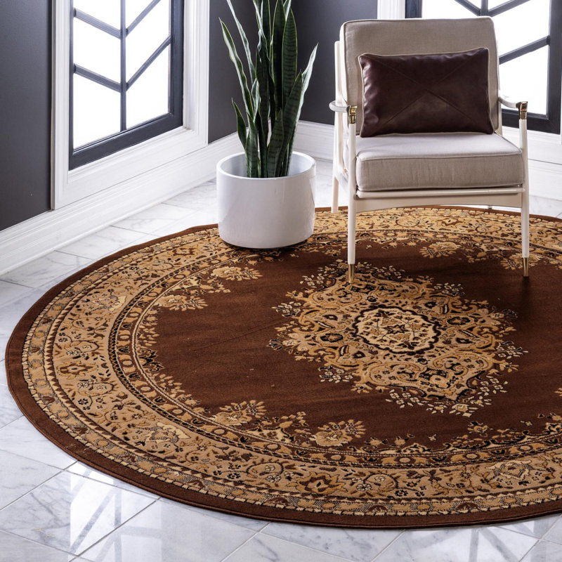 Tapis brun Charlie, Brown, Round 10'