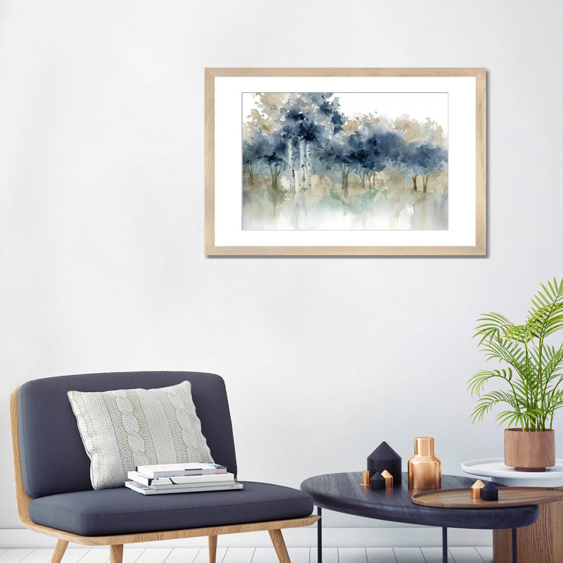 « Water » par Carol Robinson - impression sur toile tendue, H 16 po x l 24 po, Framed Print, Natural Wood