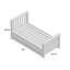 Lit plateforme simple avec lit gigogne Mateo-1249729902