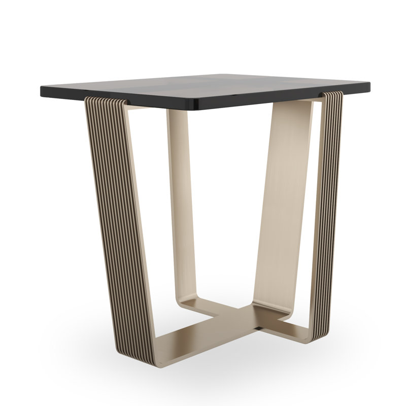 Counter Balance Glass End Table