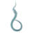 Modern Abstract Glass Sculpture Statue For Home Decor - Stylish Decorative Objects For Table Styling Or Decorations For Living Room - 18", Blue