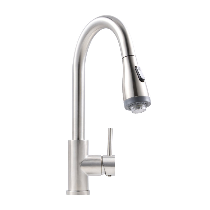 Belfry Kitchen Pull Out Kitchen Faucet, Silver