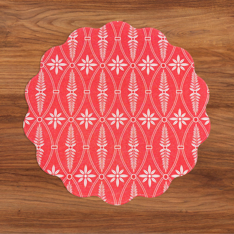 Vida Leather-like; Linen Round Placemats