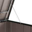 VidaXL 151.5cm W 300L Steel Lockable Cabinet Deck Box in Black