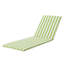  Coussin de chaise longue d'extérieur avec attaches Salem, résistant à l'eau, à rayures vertes et blanches-77451418