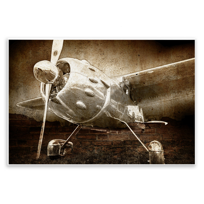 Prise de vol, plaque murale rétro, design par Kim Allen, H 13 po x l 19 po