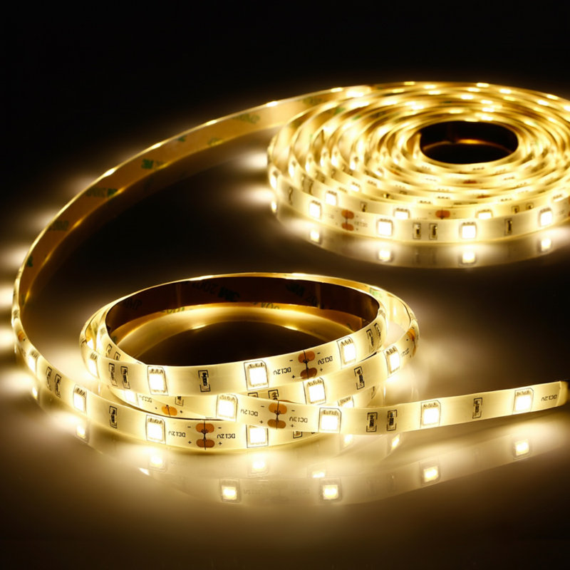 16.4 ft LED Strip Lights with Remote Control, Flexible Tape Light, IP65 Waterproof Lighting Kit, 3000 Warm White