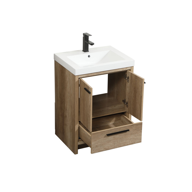 Ensemble de meuble-lavabo simple 24 po Southmead, Chêne naturel