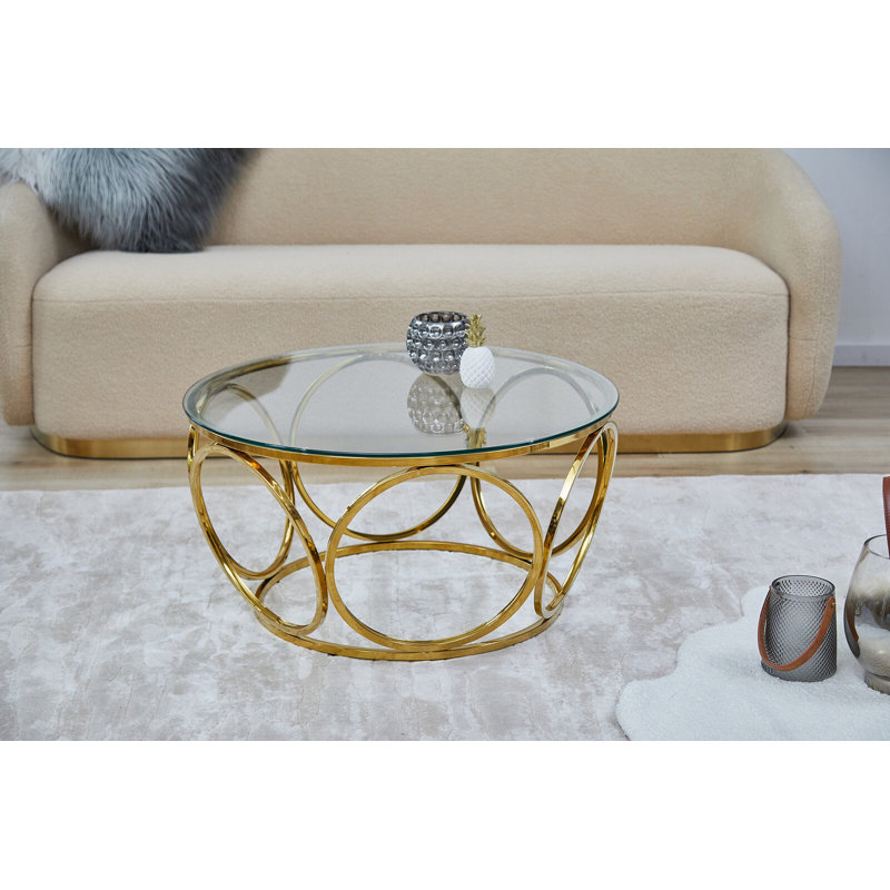 Aulona Frame Coffee Table, Gold