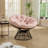 Comfortable Ergonomic Wicker Papasan Chair, 360° Swivel Indoor Outdoor Rattan Chair With Soft Thick Cushion, Ideal For Living Room, Bedroom, Reading Room, Brown Frame With Cushion-1042486693