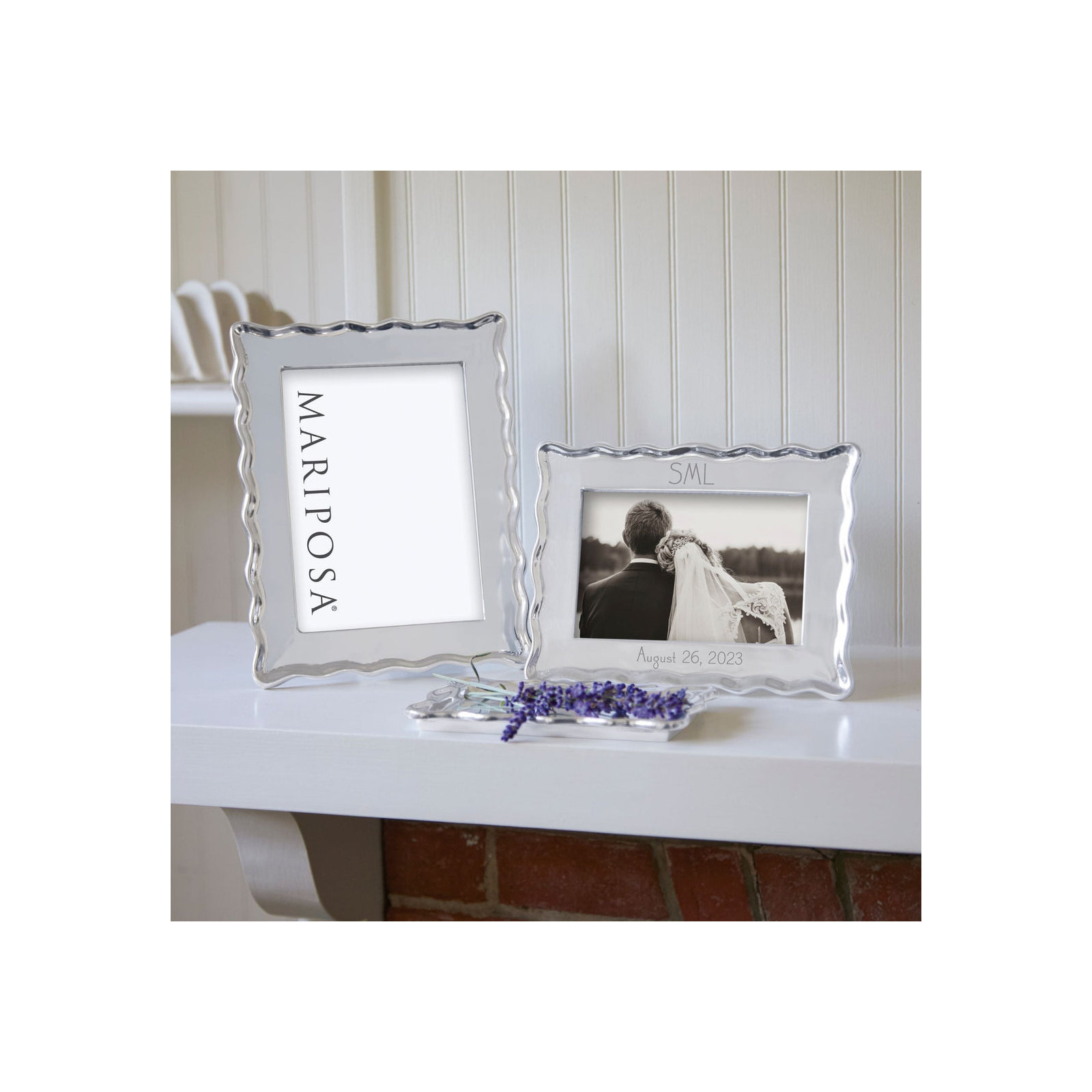 Silver Metal Picture Frame, 5" x 7"
