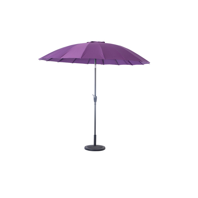 Calton 253cm Traditional Parasol, Plum