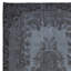 Tapis moderne de 6 pi x 9,6 pi en gris et noir, tapis surdimensionné de pièce, tapis de salon fait à la main