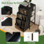 Commode à 4 tiroirs pour chambre à coucher Petite cave à vin rouge Petite commode pour vêtements