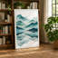 Mountains at Sunrise Scandinavian - Wrapped Canvas-654427390-654427388