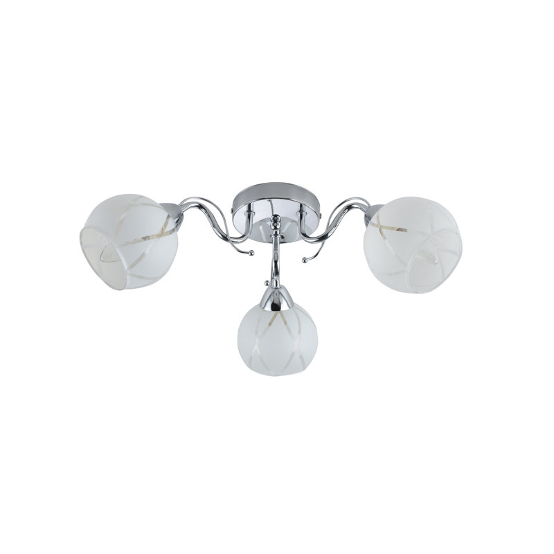 Glassman Glass Semi Flush Mount
