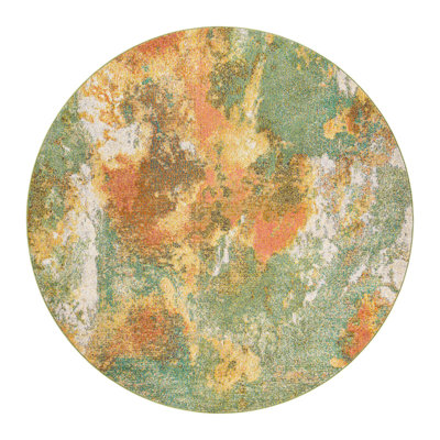 Ansela Washable Abstract Indoor Rug