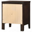Garrett Cappuccino 2-Drawer Rectangular Nightstand-409626773