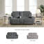 Causeuse inclinable électrique avec console Doux-96517772