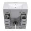 Freestanding Standard Free Standing Single Double Single Vanity Bathroom Vanity With Ceramic Top