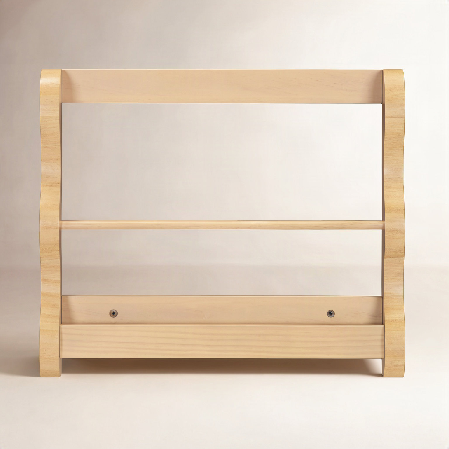 Lido Wave Book Rack, Honey