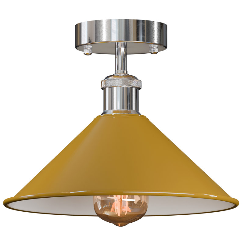 Danyelle Flush Mount, Yellow, No