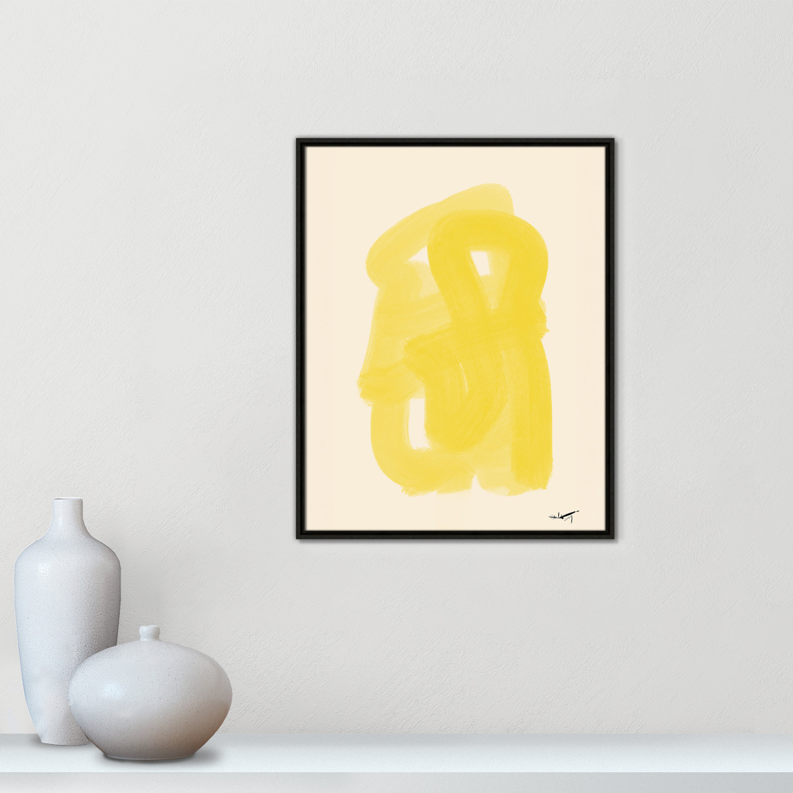Matin Dete Print by N.Atelier, 29.5" H x 23.5" W, Espresso