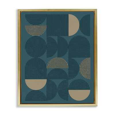 Art mural sur toile flottant bleu moderne par Vision Studio