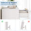 Commode 5 tiroirs cannelée pour chambre à coucher, commode moderne de 47 po de hauteur avec poignées dorées pour le salon-2143753885