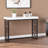 Barnwell 42'' Glass Top Console Table