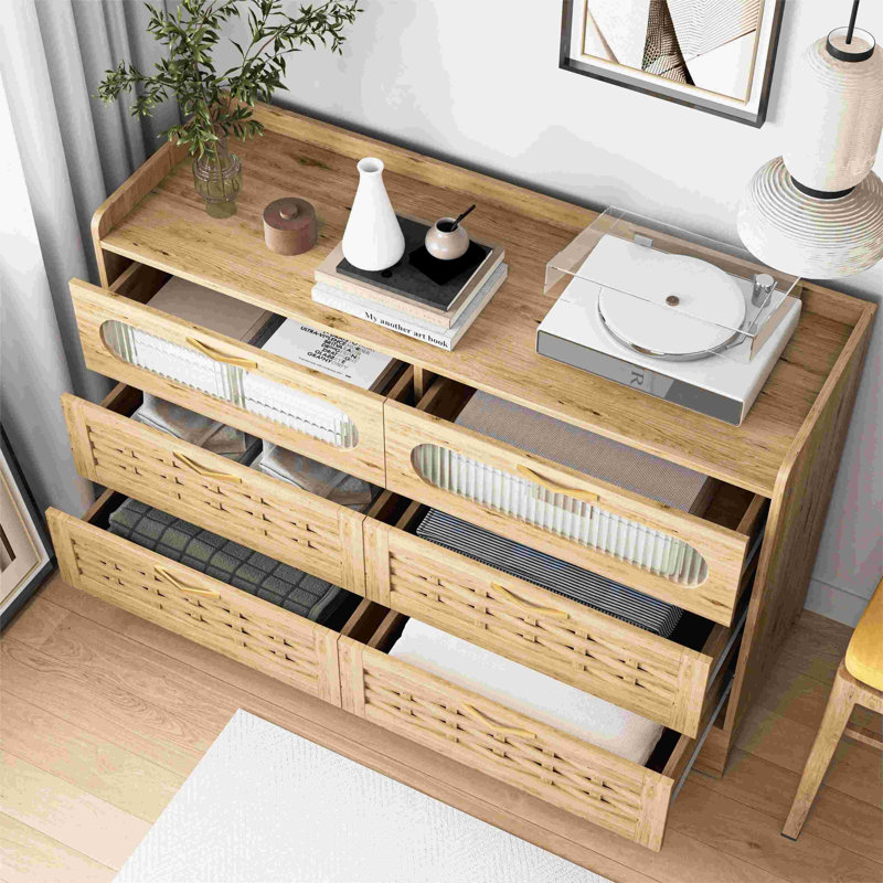Commode double 6 tiroirs Farmhouse