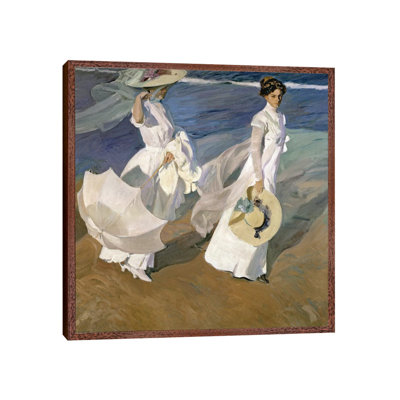 Strolling Along The Seashore, 1909 by Joaquin Sorolla Y Bastida - Painting on Canvas