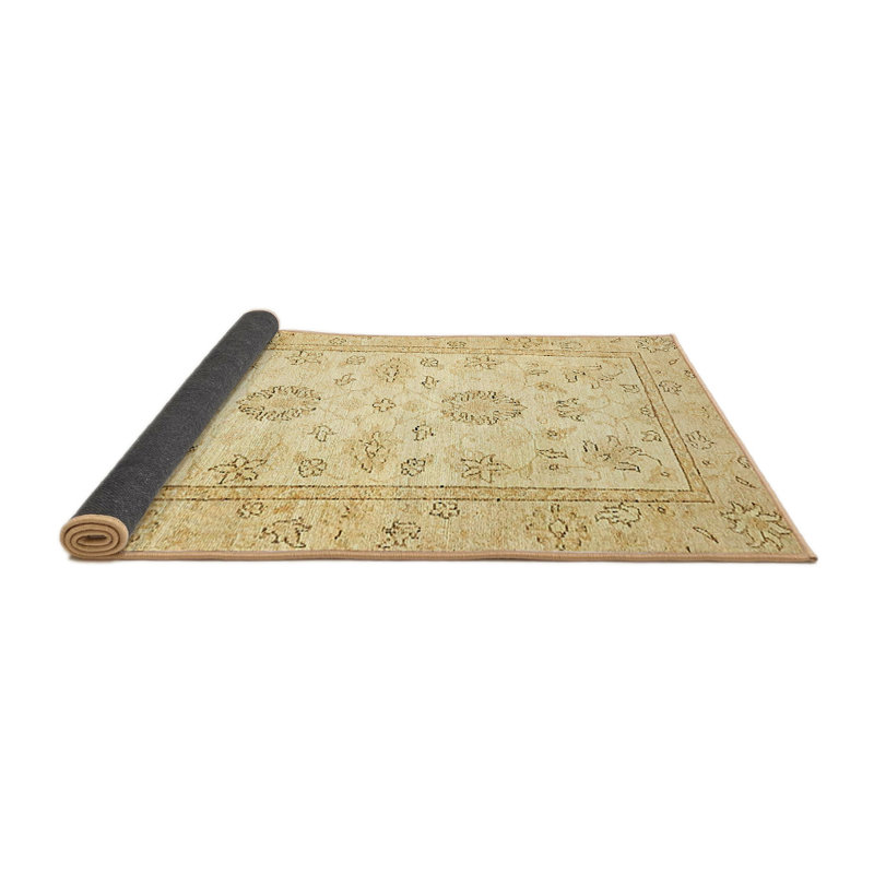 Tapis décoratif multicolore à motif abstrait, Rond 4 pi