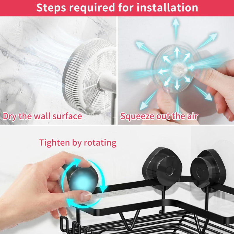 Stainless Steel Wall Bathroom Shelves