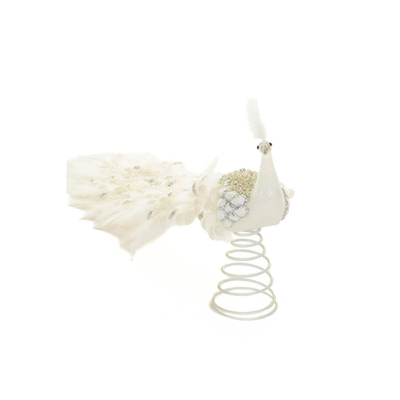 Paon blanc scintillant