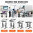 Ladejah Adjustable Metal Base Computer Desk