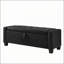 Élégant banc repose-pieds avec rangement en similicuir pour une utilisation polyvalente dans les chambres à coucher, les salons et les couloirs