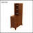 End Table With 3 Drawers, Corner Table With 2 Open Shelves, Tall Side Table For Bedroom And Corner-300960752