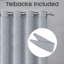 Aspire Homeware Linen 100% Blackout Curtain Pair for Hotel Style Bedroom Comfort-20591627-20591638